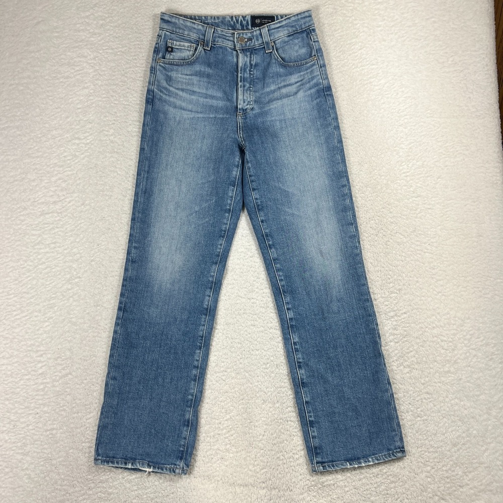 AG Alexxis Slim Jeans Womens 27R (26.5x26) High Rise Vintage Denim Button Fly